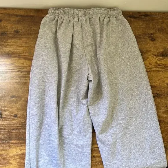 Heathered Gray Soft Jogger Drawstring Sweatpants With Pockets - Picture 8 of 12